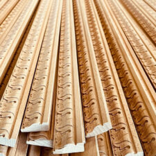 Διακοσμητική μπορντούρα από φυσικό ξύλο για έπιπλα