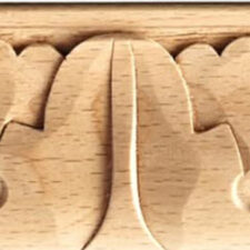 Ξύλινη μπορντούρα επίπλων με σκαλιστό σχέδιο