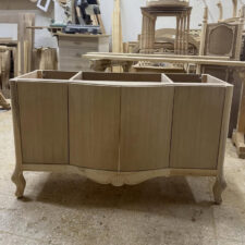 μπουφές από ξύλο σε χειροποίητο σχέδιο