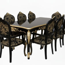 τραπεζαρία μοντέρνο νεομπαρόκ σχέδιο