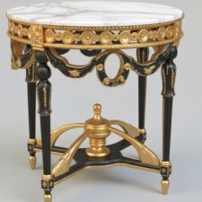 δίχρωμο κλασικό τραπεζάκι σαλονιού