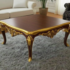 Κομψό τραπεζάκι σαλονιού με σκαλίσματα