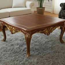 Κομψό τραπεζάκι σαλονιού με μαρκετερί