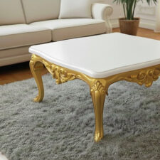 Κομψό τραπεζάκι σαλονιού με μάρμαρο