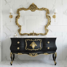 επιπλο μπανιου σε νεοκλασικές γραμμές