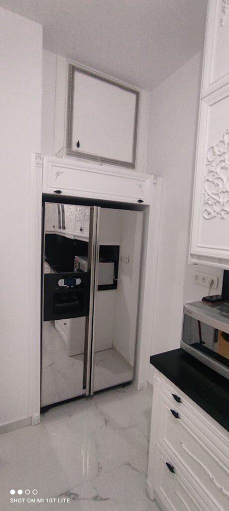 άσπρη κουζίνα Πέρσα από Woodline Saliveros